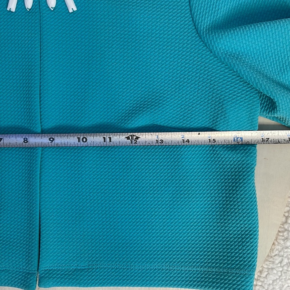 Perceptions Turquoise Petite Open Front Bolero Bl… - image 6